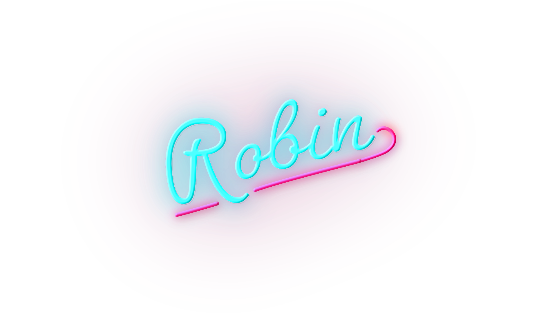 Letrero de neón Robin